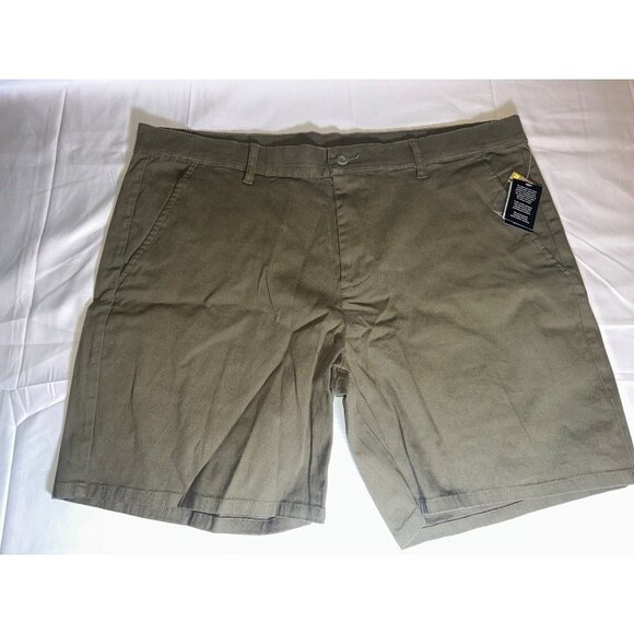 And Now This Other - And Now This Mens Stretch Chino Shorts Olive Night Color, Size 38, NWT